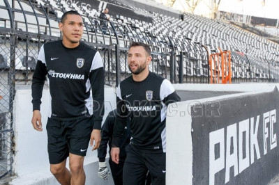 ΠΑΟΚ: Έλειπε ο Νομπόα, ίωση ο Τζιόλης (photos)