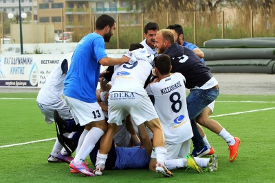 Κισσαμικός: Το πάρτι στα αποδυτήρια (video)