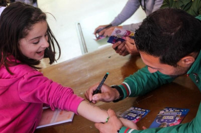 ΑΕΛ Καλλονής:  Επίσκεψη σε δημοτικό σχολείο