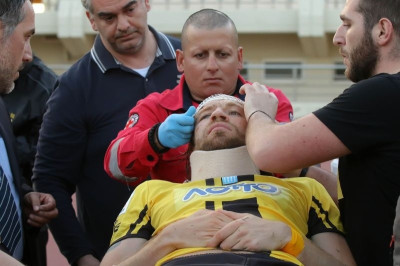 Η στιγμή που «πάγωσε» το Παγκρήτιο (video)