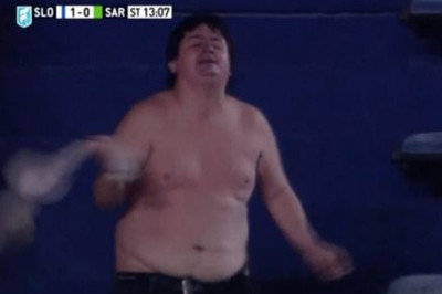 Τρελό γέλιο: Ο... χορός του οπαδού (vid)