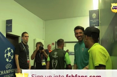 Αστειάκια και αγκαλιές οι Νεϊμάρ, Μπουφόν (video)