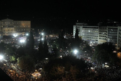 Η μεγαλειώδης συγκέντρωση για το «ΟΧΙ» από ψηλά! (video)
