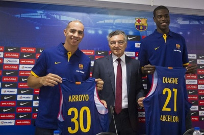 Μπαρτσελόνα: Παρουσίασε Αρόγιο και Ντιανέ (photos)