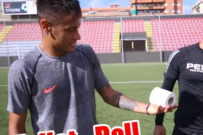 Τρέλανέ μας Νεϊμάρ! Γκελάκια με χαρτί τουαλέτας! (video)