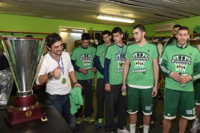 Το «ΠΑΟ» στα αποδυτήρια με τον Δ. Γιαννακόπουλο (photos+video)