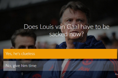 Ο κόσμος ψήφισε: «Φαν Χάαλ φύγε»!