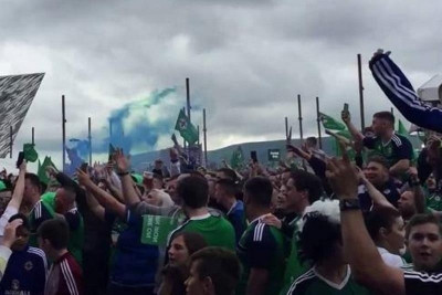 Euro 2016: Απίστευτη φάρσα των Βορειοϊρλανδών οπαδών! (video)