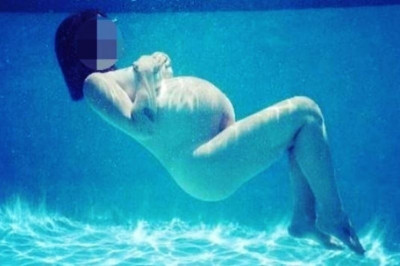 Τρέλανε το διαδίκτυο η διάσημη τραγουδίστρια. Πόζαρε γυμνή στο νερό με φουσκωμένη κοιλίτσα