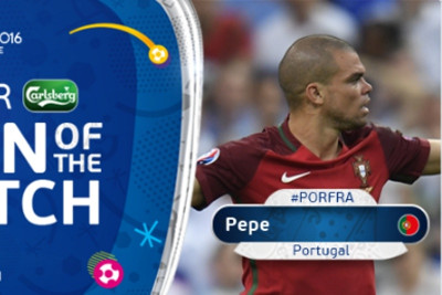 Euro 2016: MVP του τελικού ο Πέπε! (photo)