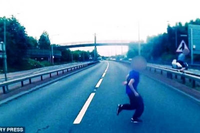 Έφηβος γλίτωσε το θάνατο στο παρά πέντε (video)