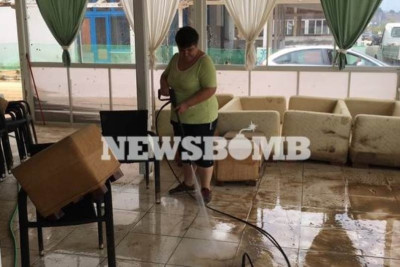 Η Νέα Μηχανιώνα μετρά τις πληγές της από τη θεομηνία - Αυτοψία του Newsbomb.gr (photos)