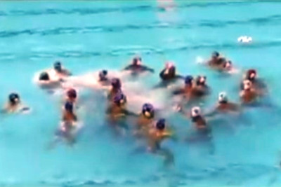 Τρελό ξύλο σε αγώνα πόλο