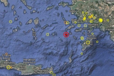 Ισχυρός σεισμός στη Νίσυρο (photos)