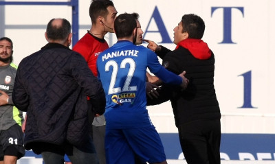 Την «έπεσε» στον Παπαπέτρου ο Λουτσέσκου! (photos)