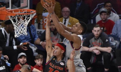 All Star Game: Έκανε… poster τον Κάρι ο Γιάννης Αντετοκούνμπο με καρφωματάρα!