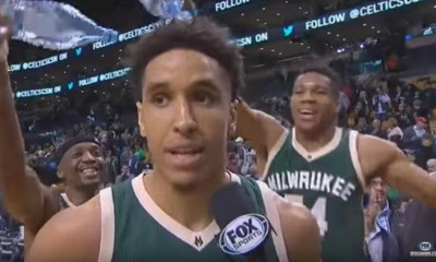 Ο Αντετοκούνμπο «μπουγέλωσε» συμπαίκτη του την ώρα που έκανε δηλώσεις!