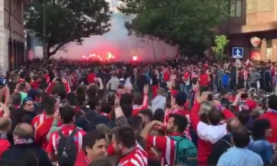 Χαμός έξω από το «Βιθέντε Καλντερόν»: Επίθεση σε πούλμαν με οπαδούς της Ρεάλ!