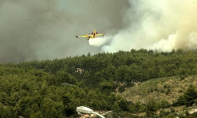 Φωτιά ΤΩΡΑ: Χωρίς ενεργό μέτωπο το Καπανδρίτι - Φόβοι για αναζωπυρώσεις λόγω των ισχυρών ανέμων