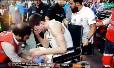 «Πάγωσαν» με Κούζμιτς στη Μαδρίτη: Με καροτσάκι και κλάματα αποχώρησε από το παρκέ  (vid)