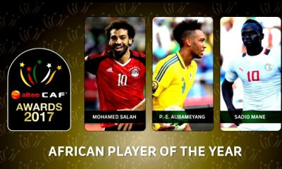 Αφρική: Υποψήφιοι για κορυφαίοι της χρονιάς οι Ομπαμεγιάνγκ, Μανέ και Σαλάχ