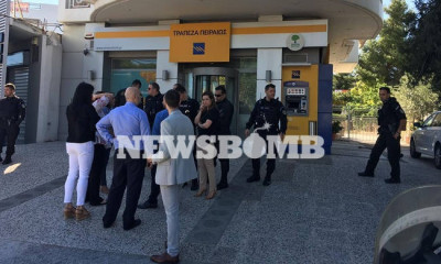Τρόμος στη Λυκόβρυση: Ληστεία σε τράπεζα με βαριοπούλες και καλάσνικοφ