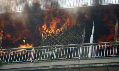 Συναγερμός για φωτιά σε πολυκατοικία στο Χαλάνδρι