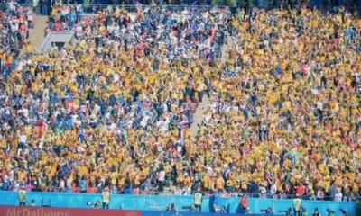 Παγκόσμιο Κύπελλο Ποδοσφαίρου 2018: Οπαδός τα πέταξε όλα στις κερκίδες! (photo)