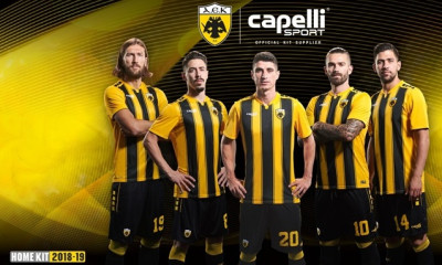 Οι νέες φανέλες της ΑΕΚ για την σεζόν 2018-2019 (photos)