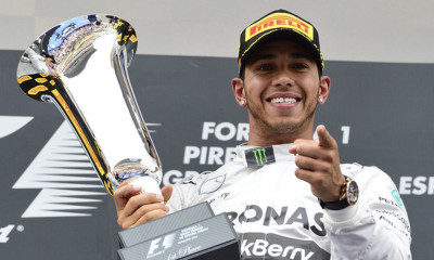 Formula 1: «Χόρευε» στην βροχή ο Χάμιλτον