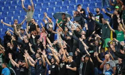 Ατρόμητος-Παναθηναϊκός: Συνθήματα και πανό κατά Αλαφούζου στο Περιστέρι (photo)