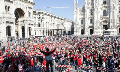Μίλαν-Ολυμπιακός: Πανικός στο Μιλάνο - Δείτε τι έγινε στην πλατεία Ντουόμο (photos)
