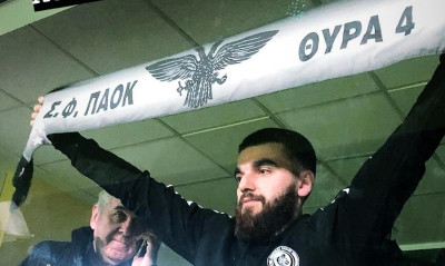 Με κασκόλ του ΠΑΟΚ στο «Βικελίδης» ο Γιώργος Σαββίδης! (photos)