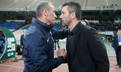 Παναθηναϊκός – ΑΕΚ: Θερμός χαιρετισμός Δώνη – Ουζουνίδη (photos)