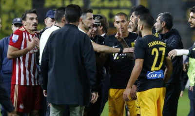 Άρης-Ολυμπιακός: Επεισόδιο Λάζαρου με Τζανακάκη-Σιώπη και ένταση στο ντέρμπι (photos)