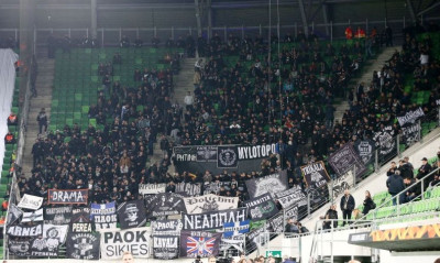 Βίντι – ΠΑΟΚ: «Ασπρόμαυρο» πάρτι στην κερκίδα (photos)