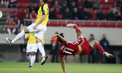 Ολυμπιακός – Ντουντελάνζ: Γκολάρα με ψαλιδάκι ο Λάζαρος! (videos+photos)