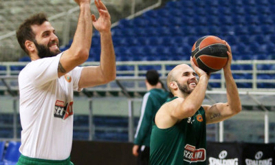 Παναθηναϊκός ΟΠΑΠ: Οι «πράσινες» ευχές σε Καλάθη και Παππά (photo)