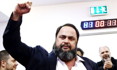 Μαρινάκης: «Ψηλά τη σημαία του Ολυμπιακού και της Ελλάδας»