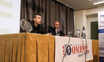 Ο Δημήτρης Διαμαντίδης καλεσμένος του Djole στο ΙΕΚ ΟΜΗΡΟΣ (photos)