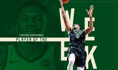 Για πέμπτη φορά «παίκτης της εβδομάδας» ο Αντετοκούνμπο! (video)