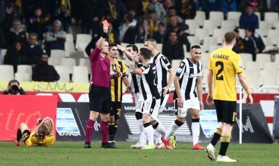 ΑΕΚ-ΠΑΟΚ: «Τρελάθηκαν» με την αποβολή του Ζαμπά! (photos)