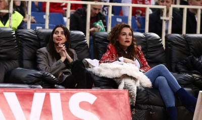 Ηλιάνα Παπαγεωργίου - Γιάννα Τερζή: Βρέθηκαν στο ΟΑΚΑ και έφεραν γούρι στην ΑΕΚ (vid&pics)