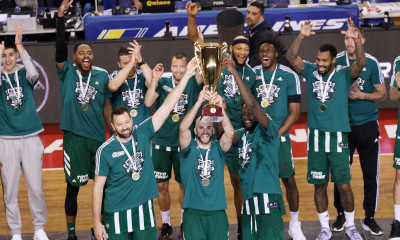 ΠΑΟΚ – Παναθηναϊκός: Η απονομή του Κυπέλλου στους «πράσινους» (video+photos)