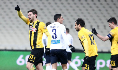 ΑΕΚ-Απόλλων Σμύρνης: Το γκολ του Μπογέ απελευθέρωσε την Ένωση (photos)