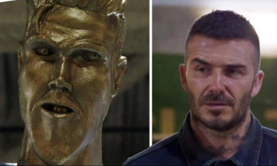 Η… οργή του Μπέκαμ μόλις αντίκρυσε το απεχθές άγαλμα που τον απεικονίζει (vid)