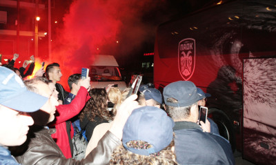ΠΑΟΚ: Αποθεωτική υποδοχή στο Αγρίνιο (photos)