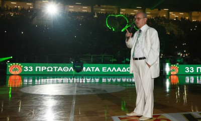 Παναθηναϊκός ΟΠΑΠ-Μπασκόνια: Συγκινητικό πανό για τον Θανάση Γιαννακόπουλο (video+photos)