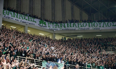 Κοινό σύνθημα για Παύλο και Θανάση Γιαννακόπουλο στο ΟΑΚΑ (video)