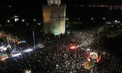 «Καίγεται» ο Λευκός Πύργος για τον πρωταθλητή ΠΑΟΚ! (photos)